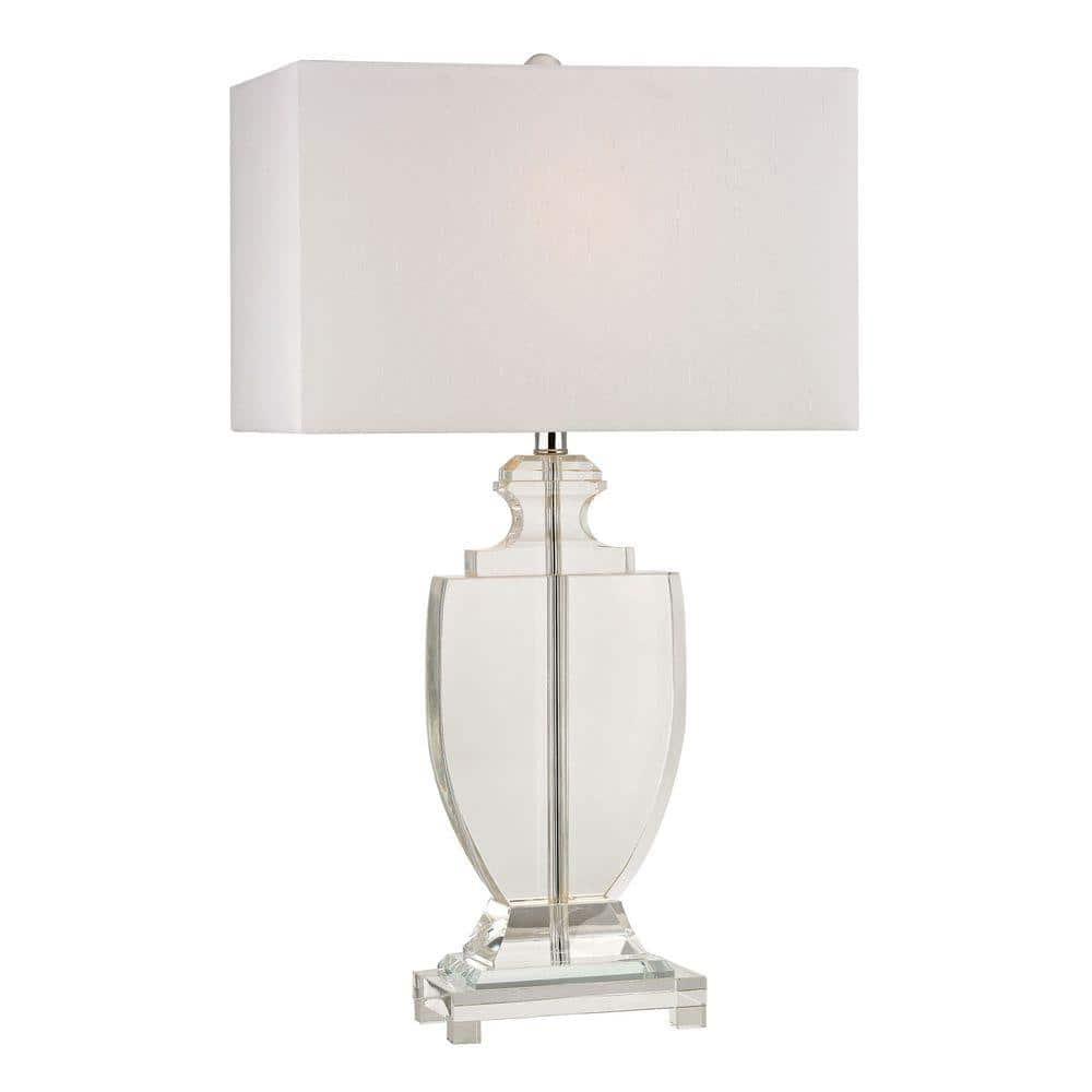 Titan Lighting Avonmead 26 in. Clear Solid Crystal Table Lamp TN-999958 ...