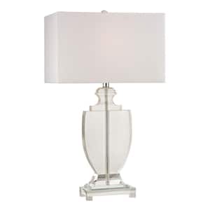 Avonmead 26 in. Clear Solid Crystal Table Lamp