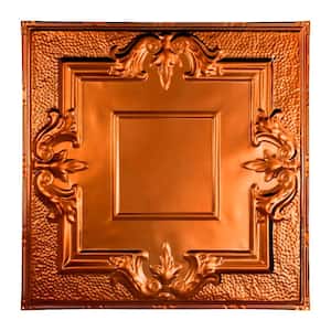 Niagara 2 ft. x 2 ft. Nail Up Metal Ceiling Tile in Copper (Case of 5)