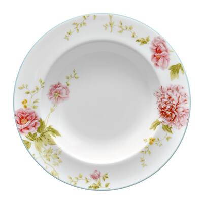 Peony Pageant White Bone China Soup 8-1/4 in., 12 oz.