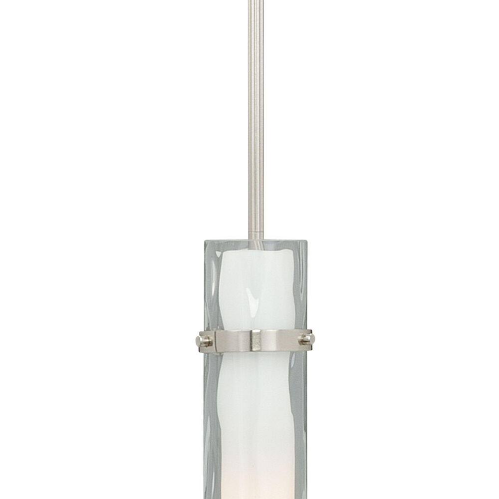 Satin Nickel Mini Pendant with Frosted Glass Shade