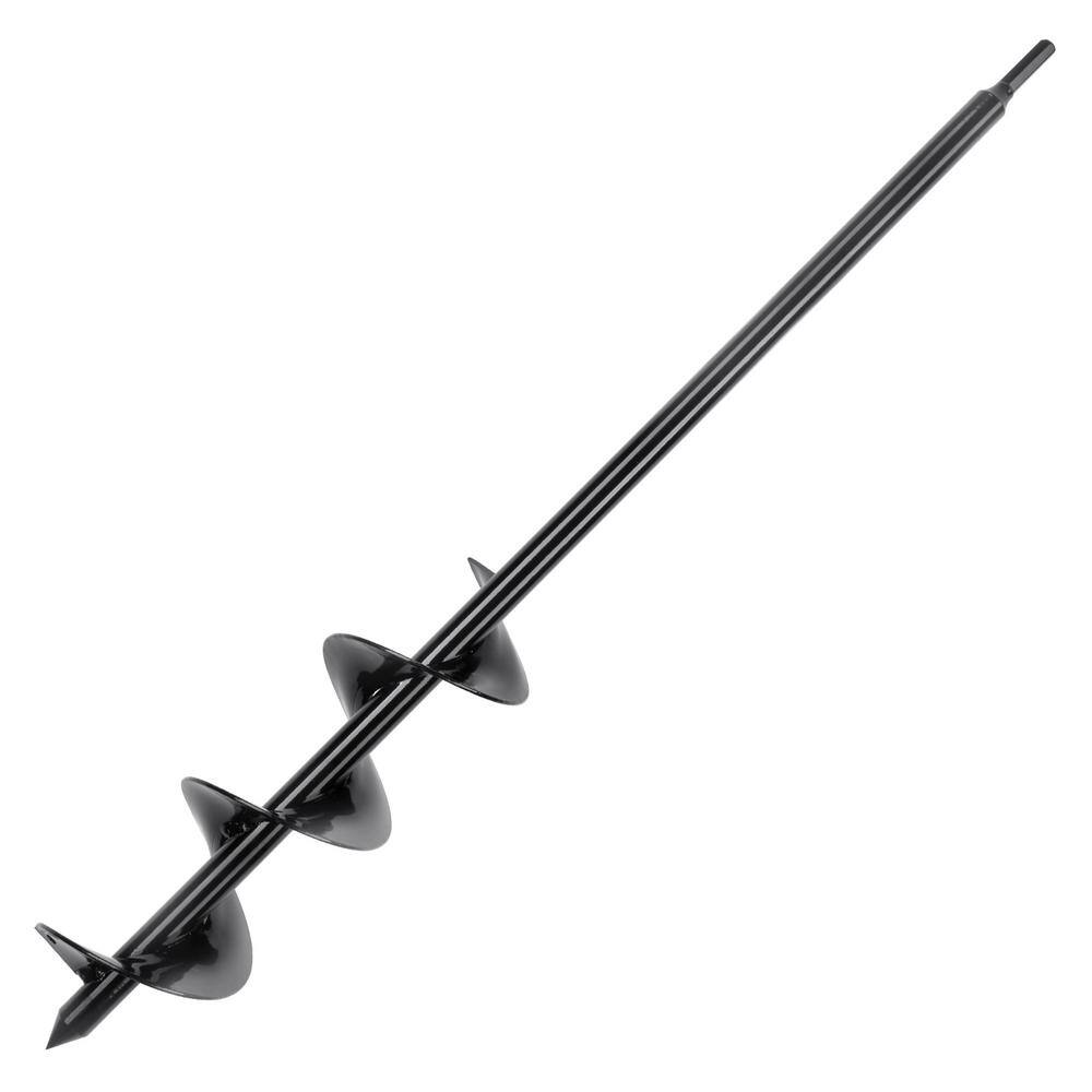 VEVOR Auger Drill Bit for Planting 3 in. x 24 in. Garden Auger Drill