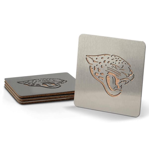 NFL Jacksonville Jaguars 4 in. Metallics Coasters (Set of 4)