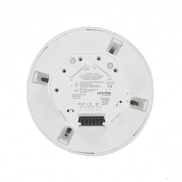 New Leviton OSC20-U0W Ultrasonic Ceiling Mounted Occupancy Sensor Fire Alarm 