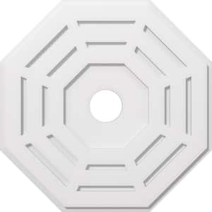 1 in. P X 10-1/4 in. C X 26 in. OD X 4 in. ID Westin Architectural Grade PVC Contemporary Ceiling Medallion