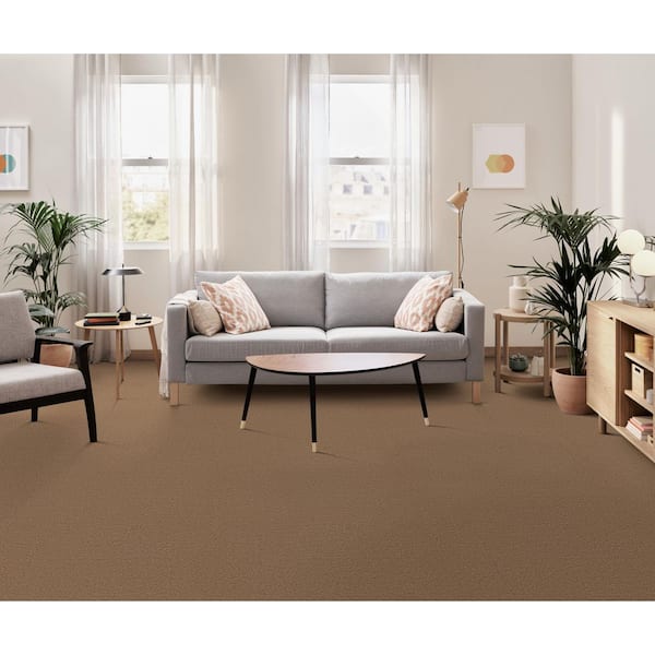 Lifeproof Dreamy Daze II Tawny Beige 66 oz. Nylon Texture Carpet
