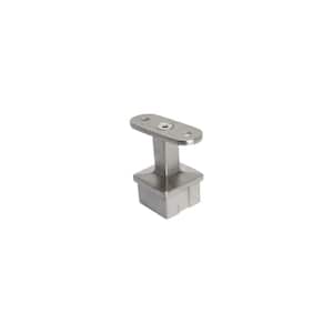 Square Profile Top Mounted Post Flat Fixed Saddle Stainless Steel Handrail Support