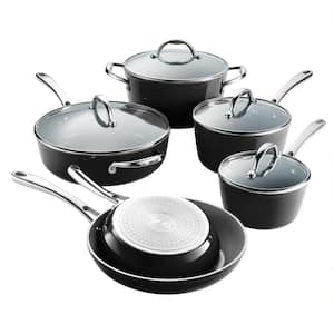 10 Piece Cold Forged Ceramic Cookware Set - Black