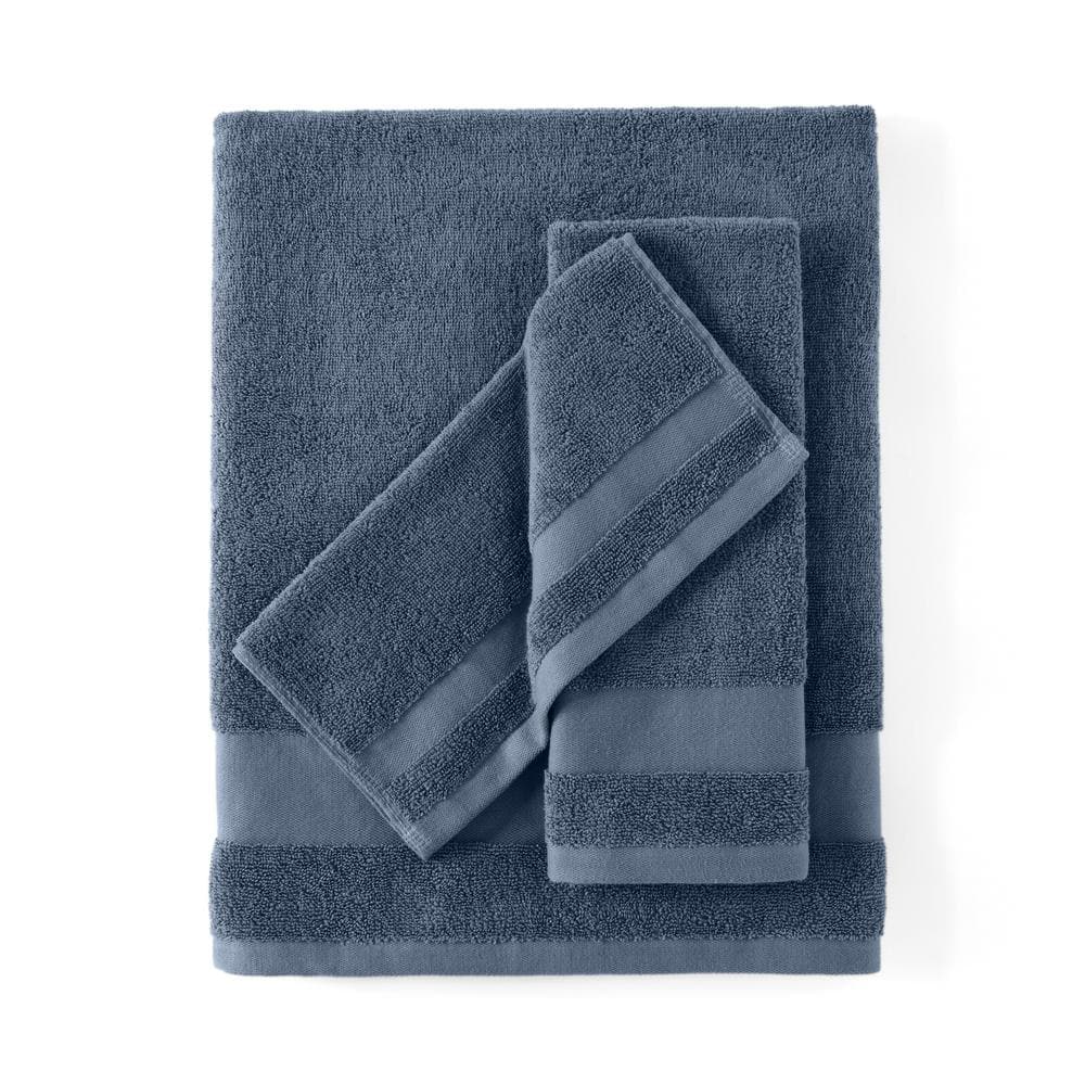 Navy Blue Ultra Soft Cotton 6-Piece Bath Towel Set