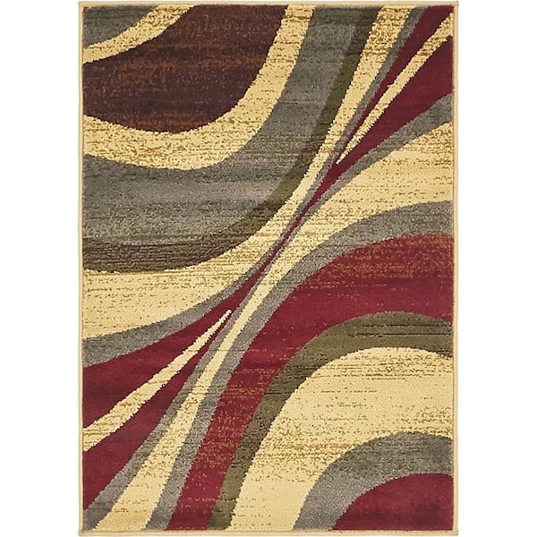 Unique Loom Barista Ngada Beige 2' 2 x 3' 0 Area Rug