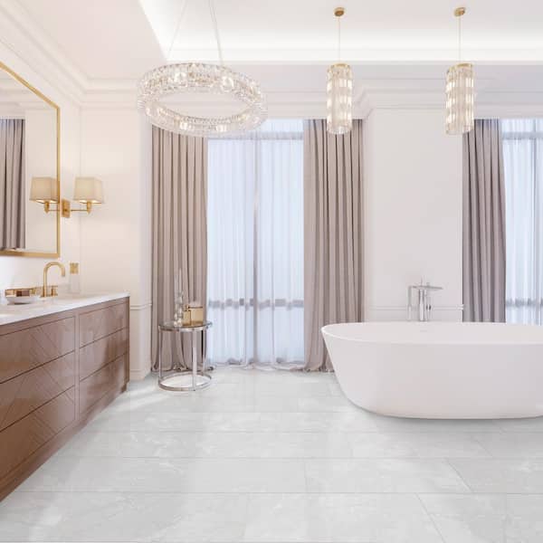 Michelangelo Light 12 in. x 24 in. Matte Porcelain Floor and Wall Tile (425.6 sq. ft./Pallet)