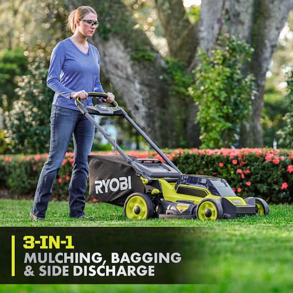 RYOBI 40V HP Brushless 20 in. Cordless Electric Battery Walk Behind  Self-Propelled Mower with 6.0 Ah Battery and Charger RY401180 - The Home  Depot