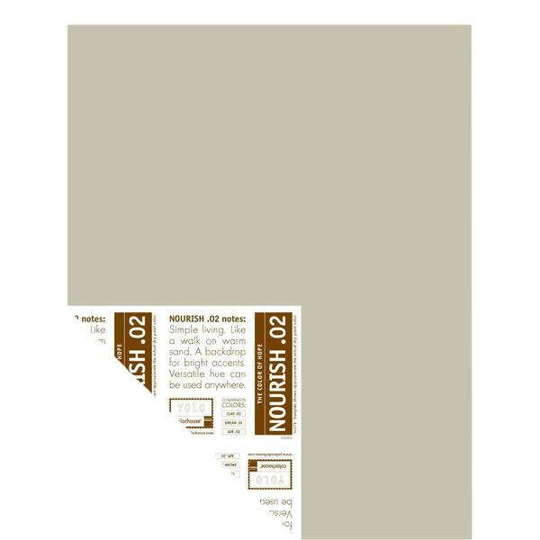 YOLO Colorhouse 12 in. x 16 in. Nourish .02 Pre-Painted Big Chip Sample