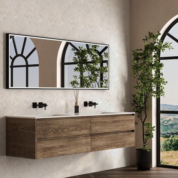 Take Home Tile Sample - 2 in. Hexagon White/Cream 4 in. x 4 in. Gloss and Matte Glass Mosaic Wall Tile Sample
