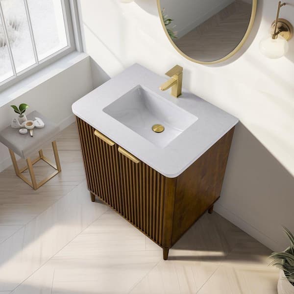 HOMEVY STUDIO Levin 30 in. W x 22 in. D x 35 in. H Single Sink