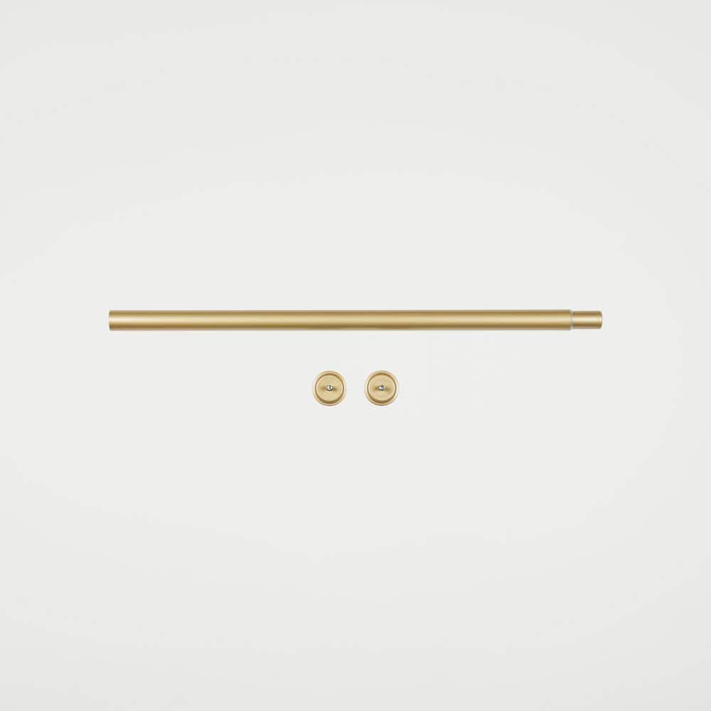 Gold Adjustable Steel Tension Rod with Rubber Grips