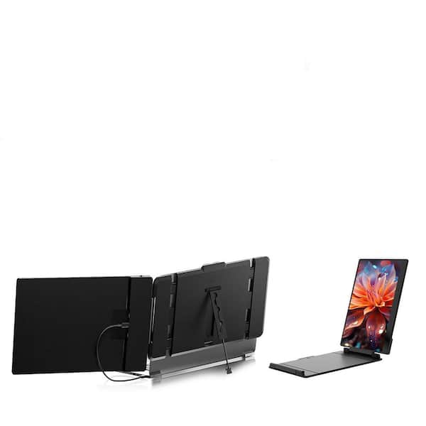 phyfalip 14in. Portable Monitor IPS FHD 1080P Attachment Extended Extra Screen USB-C HDMI Port Compatible Fits 13in.-17in. Laptop