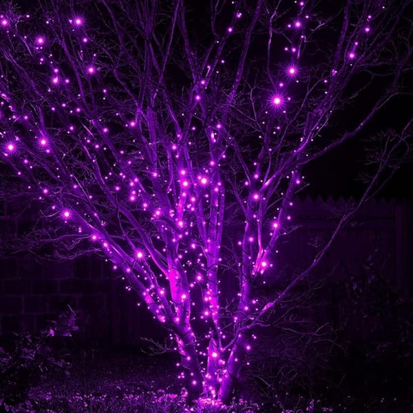 Angel Sar 100 ft. Halloween 300 LED String Lights with 8 Lighting