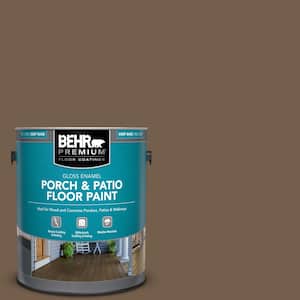 1 gal. #MS-46 Chestnut Brown Gloss Enamel Interior/Exterior Porch and Patio Floor Paint