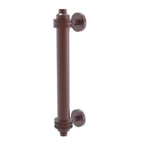 8 in. Center-to-Center Door Pull with Dotted Aents in Antique Copper