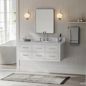 Hutton 48 in. W x 22 in. D x 18 in. H Bath Vanity Cabinet without Top in White