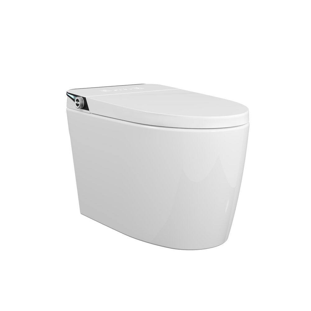 Smart Elongated 1PC Bidet Toilet 1.28 GPF Dual Flush Elongated Toilet in White with Heated Seat Auto Flush Foam Shield price history on PriceWatchPro