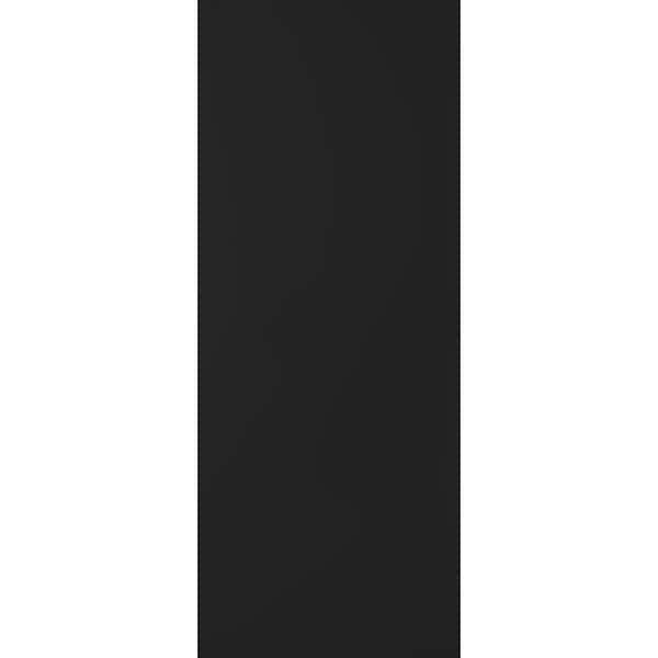 Optima 30 in. x 80 in. No Bore Black Matte Solid Сomposite Core Wood Interior Door Slab