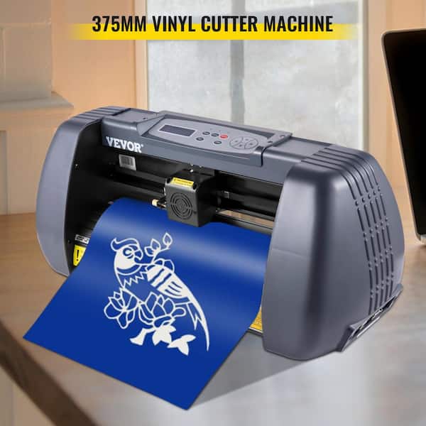 VEVOR Vinyl Cutter Machine Max. Feed 14 in. Digital LCD Display Vinyl Printer Cutter Machine with Adjustable Force KZJT375MM110VW4FEV1 - Home Depot