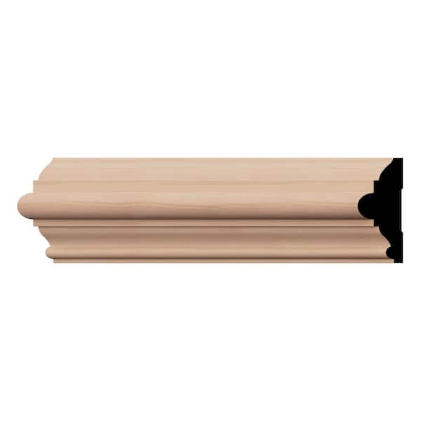 Ekena Millwork WM300 1.06 in. D x 3 in. W x 96 in. L Wood (Cherry) Chair Rail Molding