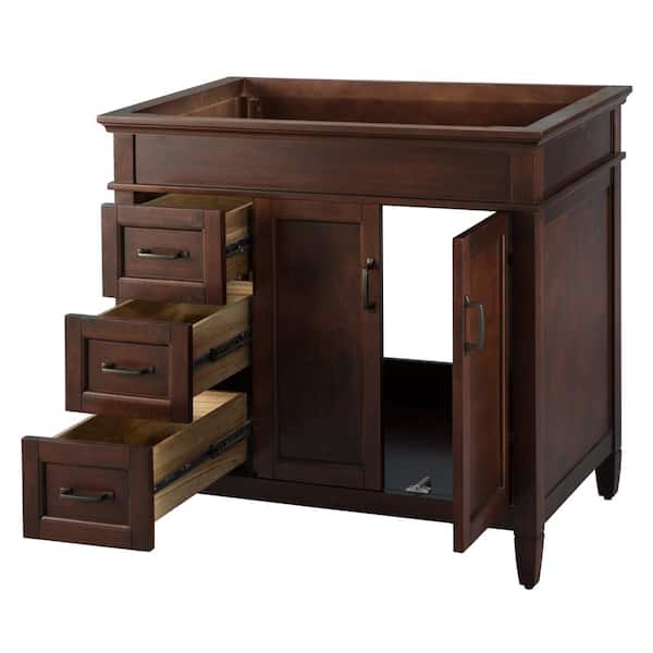 Ashburn 36 in. W Bath Vanity Cabinet Only in Mahogany Ashburn 36 in. W Bath Vanity Cabinet Only in Mahogany