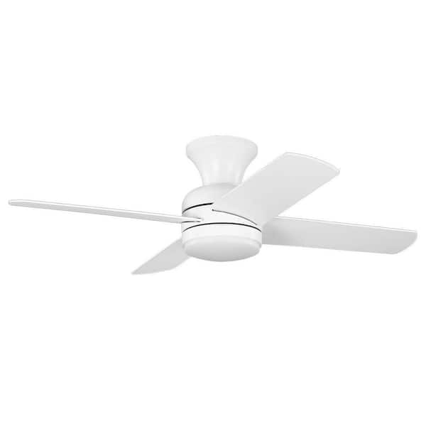 Hampton Bay FAN 新品未使用　42インチシーリングファン Hampton Bay Cardiff 42 in. Matte White Flush Mount Standard Indoor