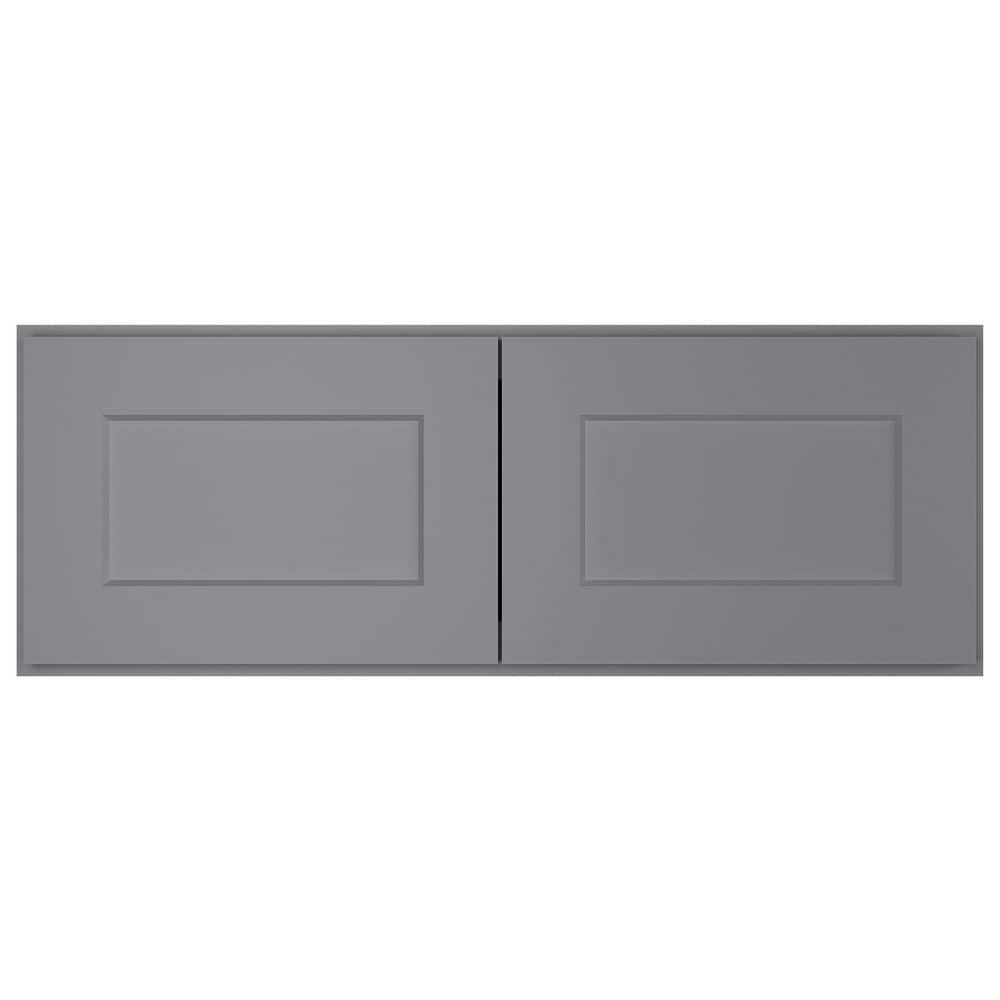 33-in. W x 24-in. D x 12-in. H in Shaker Grey Plywood Ready to Assemble Wall Bridge Kitchen Cabinet with 2 Doors price history on PriceWatchPro