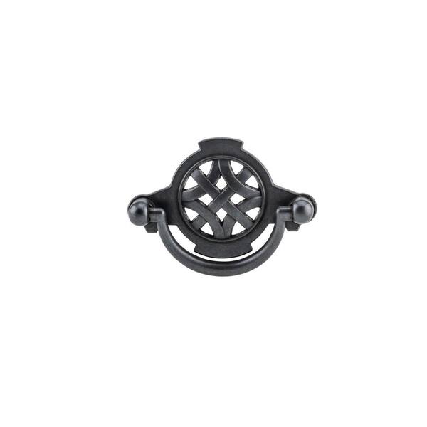 2-1/2 in. (64 mm) Center-to-Center Anthracite Traditional Pendant and Ring Pull 2-1/2 in. (64 mm) Center-to-Center Anthracite Traditional Pendant and Ring Pull