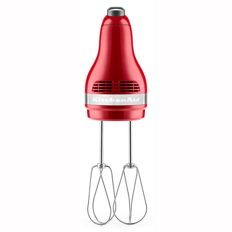 KitchenAid Ultra Power 5-Speed Empire Red Hand Mixer with 2 Stainless Steel Beaters