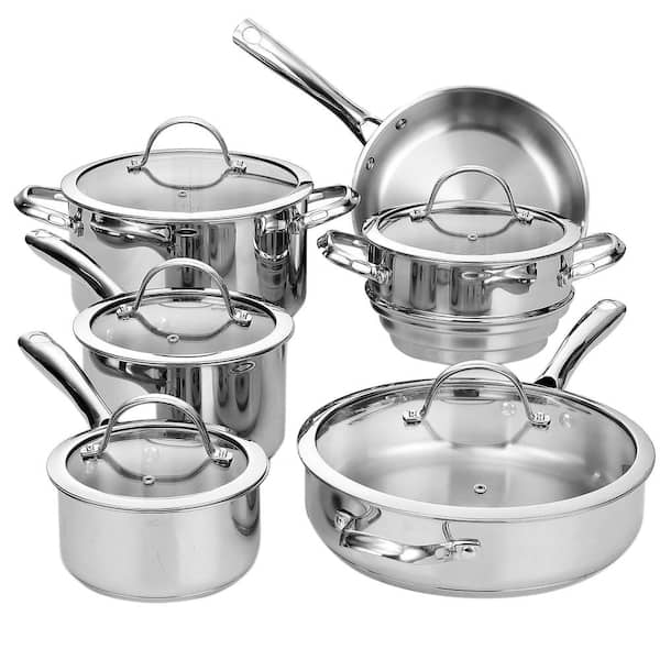 Cooks Standard Classic 11-Piece Stainless Steel Cookware Set