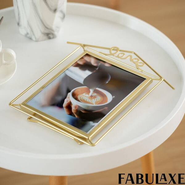 FABULAXE Decorative Gold Vertical and Horizontal Set of 4 6x8,4x6