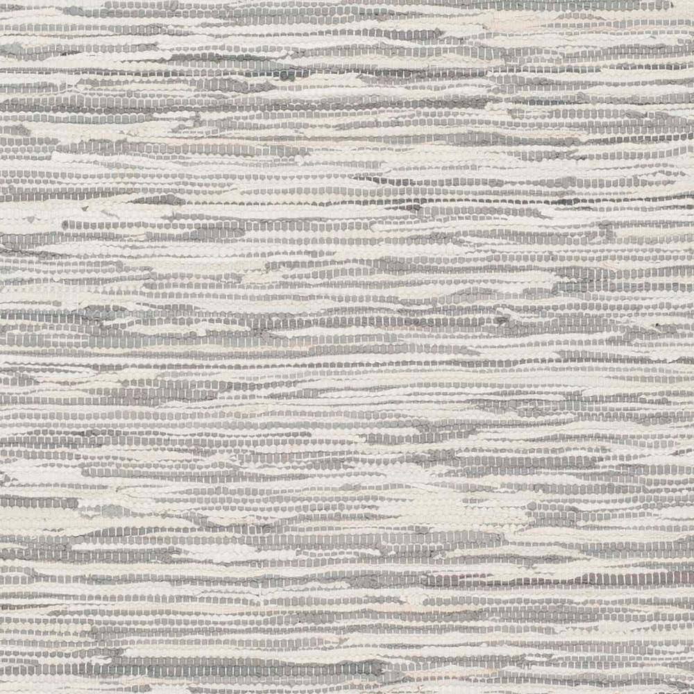 Coastal Charm Silver Cotton Hand-Woven Area Rug, 9' x 12'