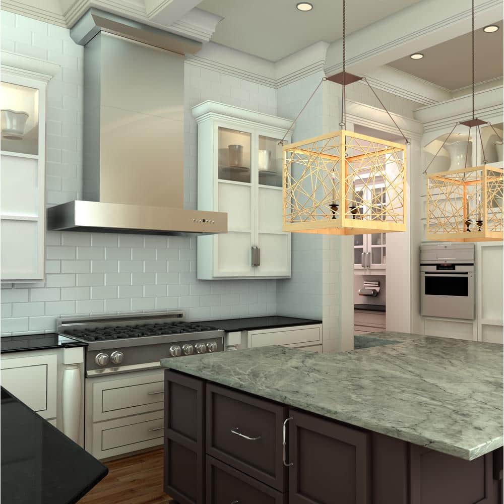 36" Stainless Steel Convertible Wall Mounted Range Hood