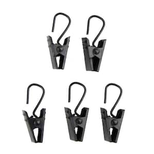 Black Metal Curtain Clips (Set of 24)