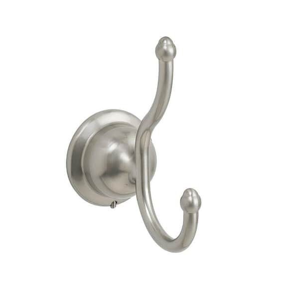 Glacier Bay Ivie Wall Mounted Bathroom Double Robe Hook in Brushed Nickel Finish