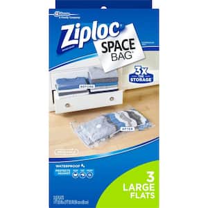 Large Plastic Flat Space Bag, 3 per Pack (Case of 3)