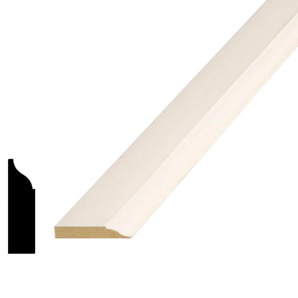 Alexandria Moulding 3/8 in. D x 1.3/8 in. W x 84 in. L Colonial MDF Fibeboard Door Stop Moulding Pack (10-Pack)