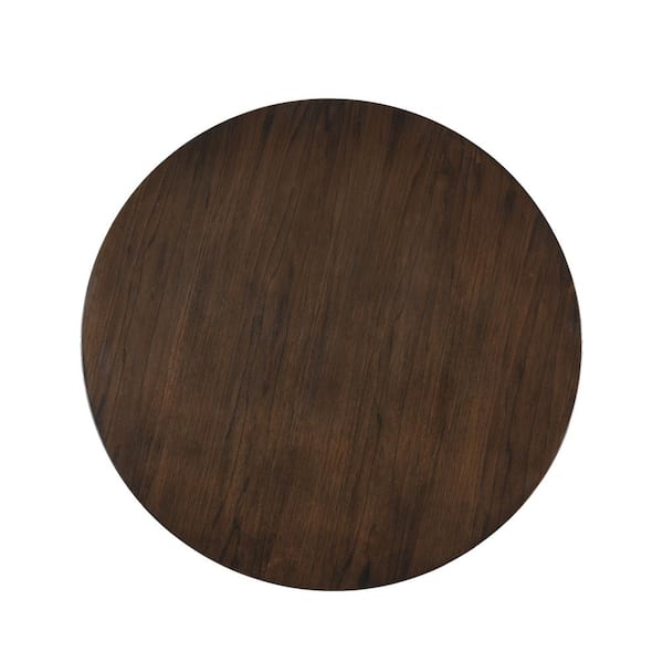 Noble House Hiland 23.75 in. Brown Round MDF End Table 94294 - The