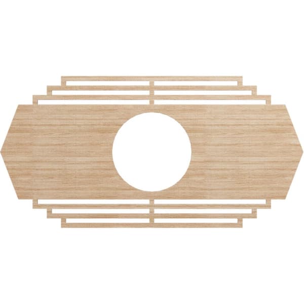 Ekena Millwork 0.25 in. x 36 in. x 18 in. Wood (Alder) Medallion Moulding