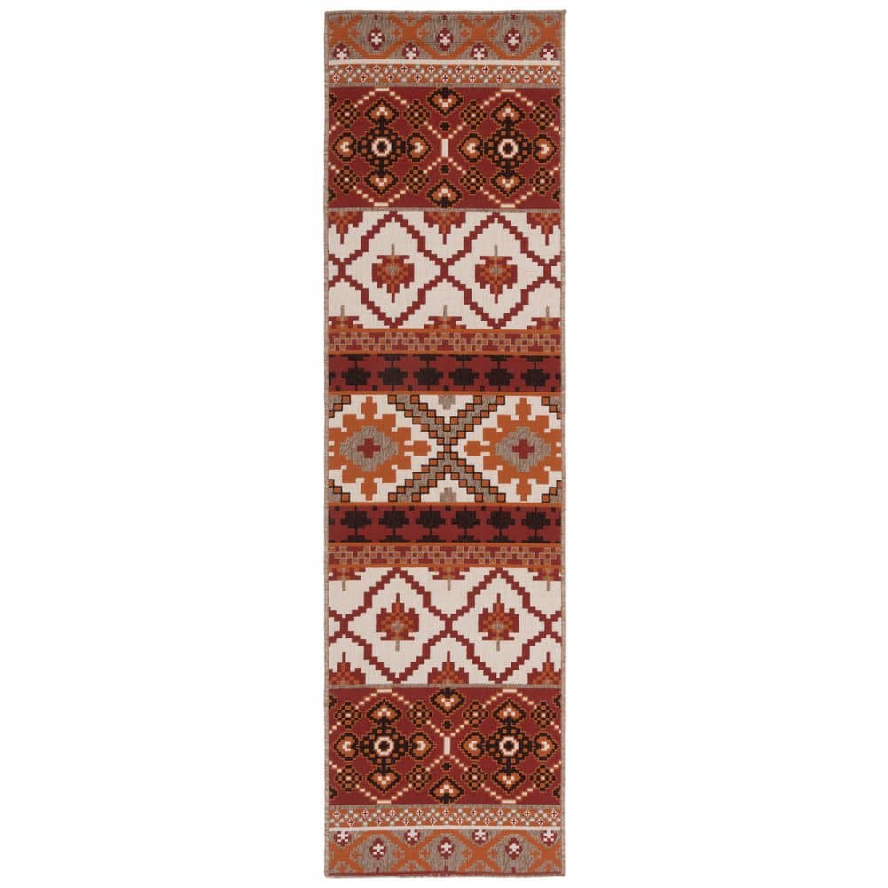 Veranda Red/Beige 2 ft. x 6 ft. Tribal Aztec Indoor/Outdoor Runner Rug price history on PriceWatchPro