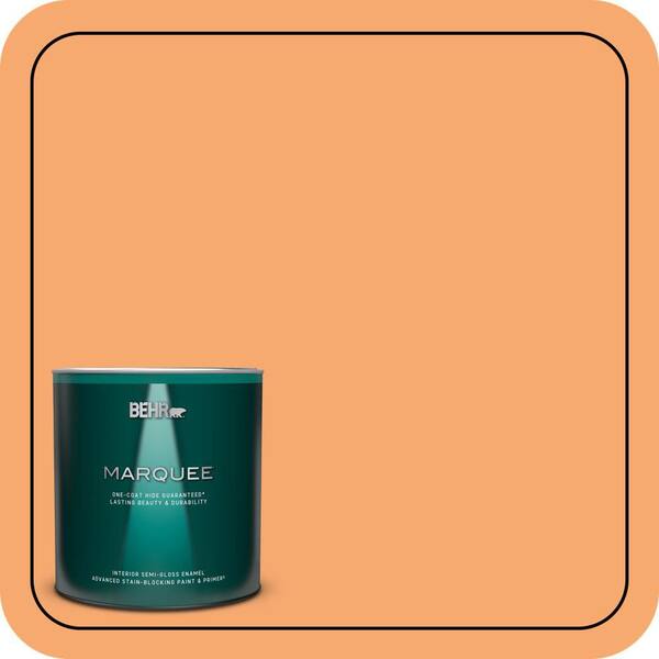 BEHR MARQUEE 1 qt. #P230-5 Florida Sunrise Semi-Gloss Enamel Interior Paint & Primer