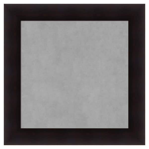 Amanti Art Portico Espresso 26 in. x 26 in. Framed Magnetic Board