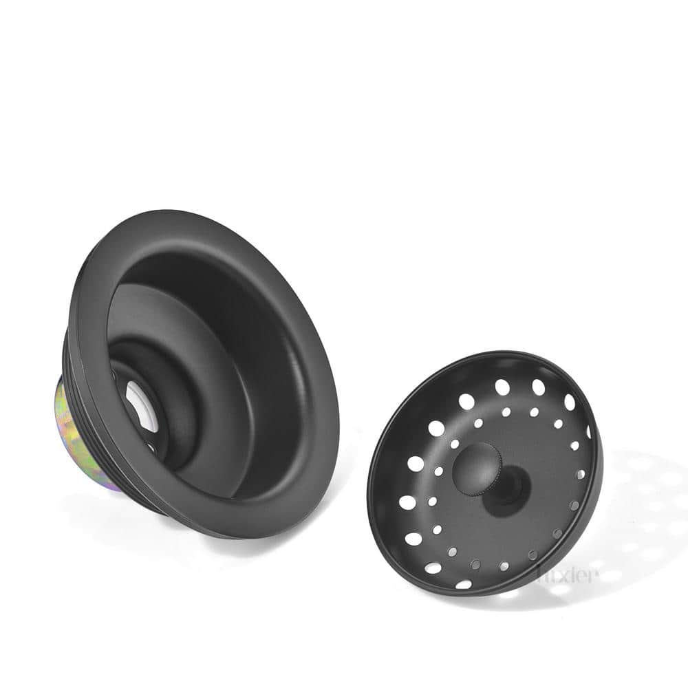 Matte Black Stainless Steel Kitchen Sink Basket Strainer