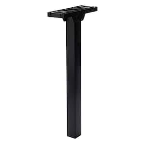 Patriot Plastic, Top Mount, Mailbox Post and Mounting Kit, Black