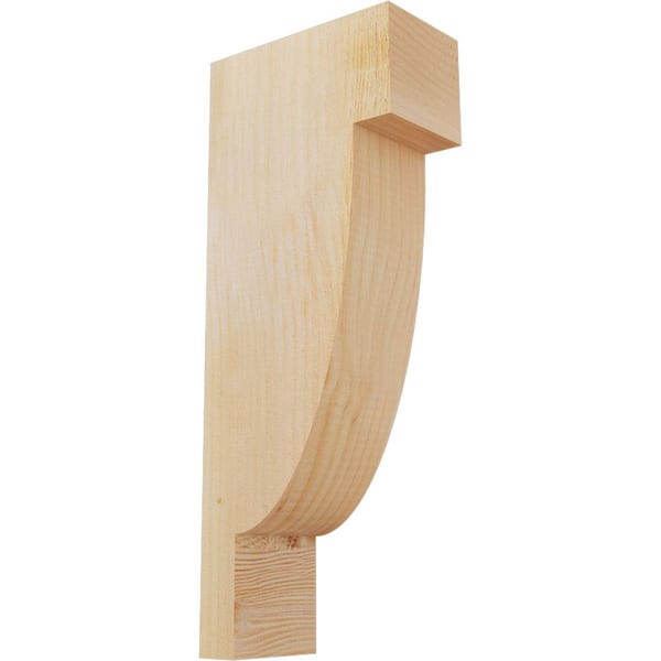 Ekena Millwork 4 in. x 8 in. x 20 in. Douglas Fir Alpine Rough Sawn Corbel